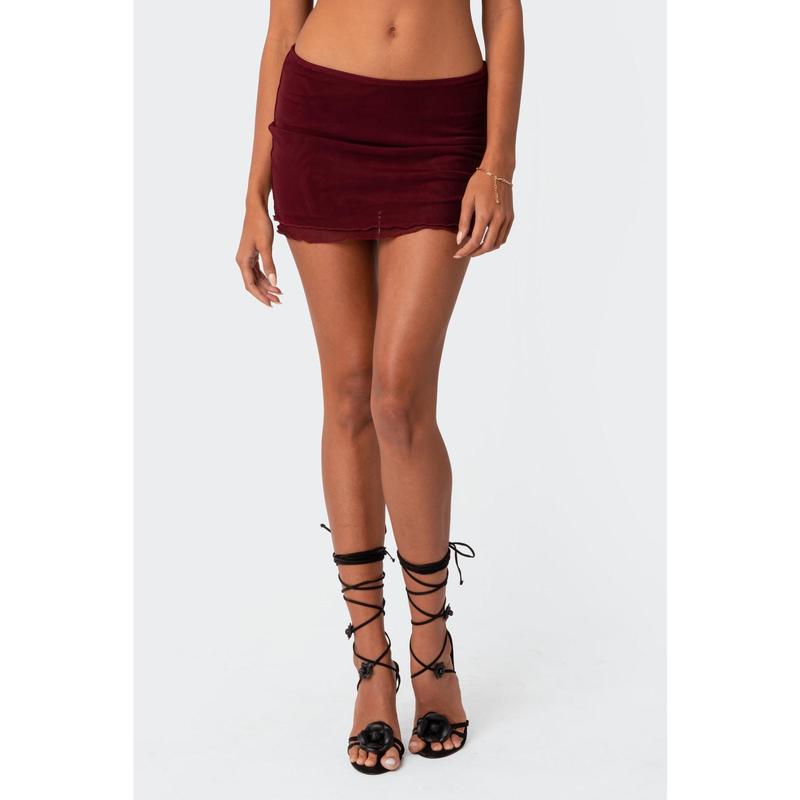 Ariyah Mesh Mini Skirt