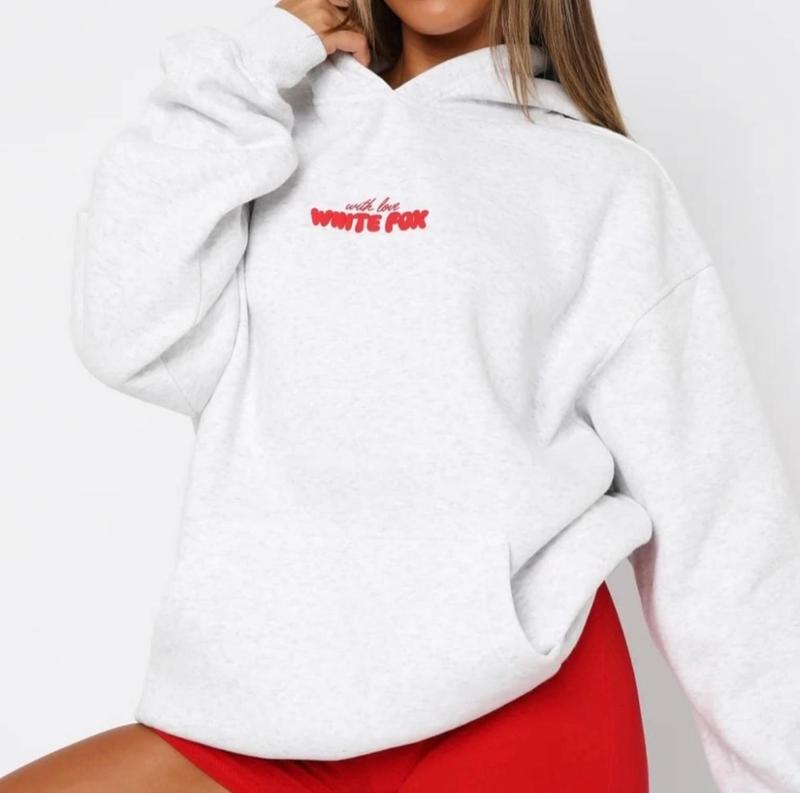 White Fox Tracksuit Hoodie Women White Fox Clothes  White Fox Sweatshirt Womens Casual Everyday Comfort Womenswear Love Style