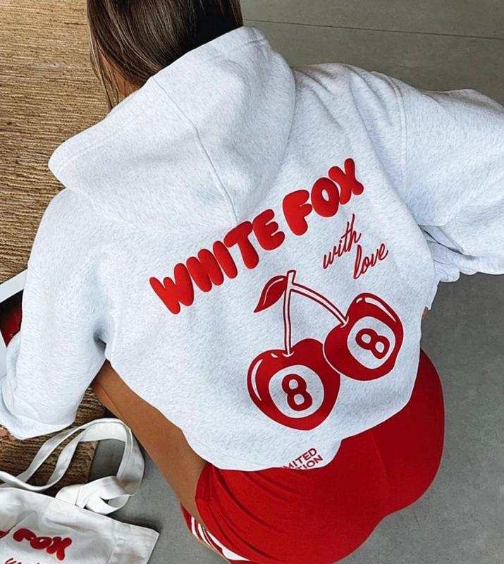 White Fox Tracksuit Hoodie Women White Fox Clothes  White Fox Sweatshirt Womens Casual Everyday Comfort Womenswear Love Style