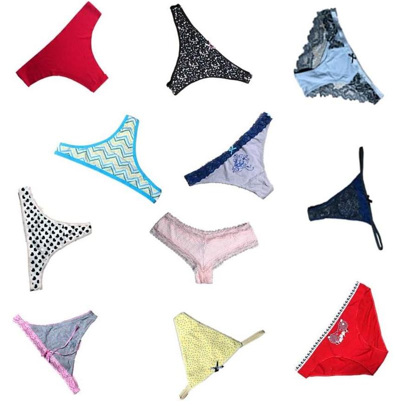 Women Underwear Variety of Panties Pack Lacy Thongs G-strings Cotton Briefs Hipsters Bikinis Undies