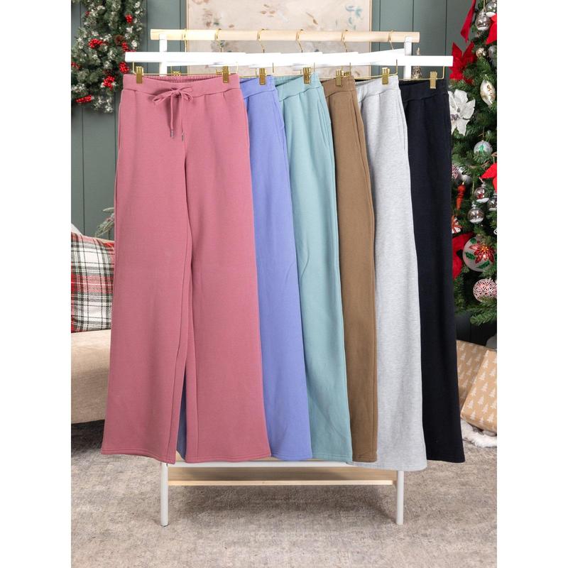 DD Design Luxe Fleece Wide Leg Pants | S - 3XL (28