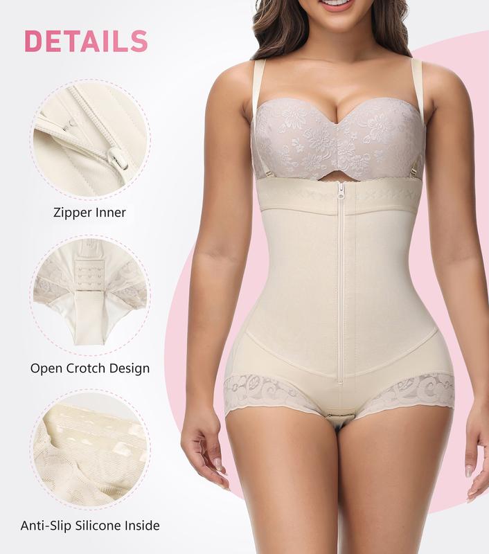 Shapewear Tummy Control Faja Girdles Butt Lifter Tummy Tuck Thong Bodysuit