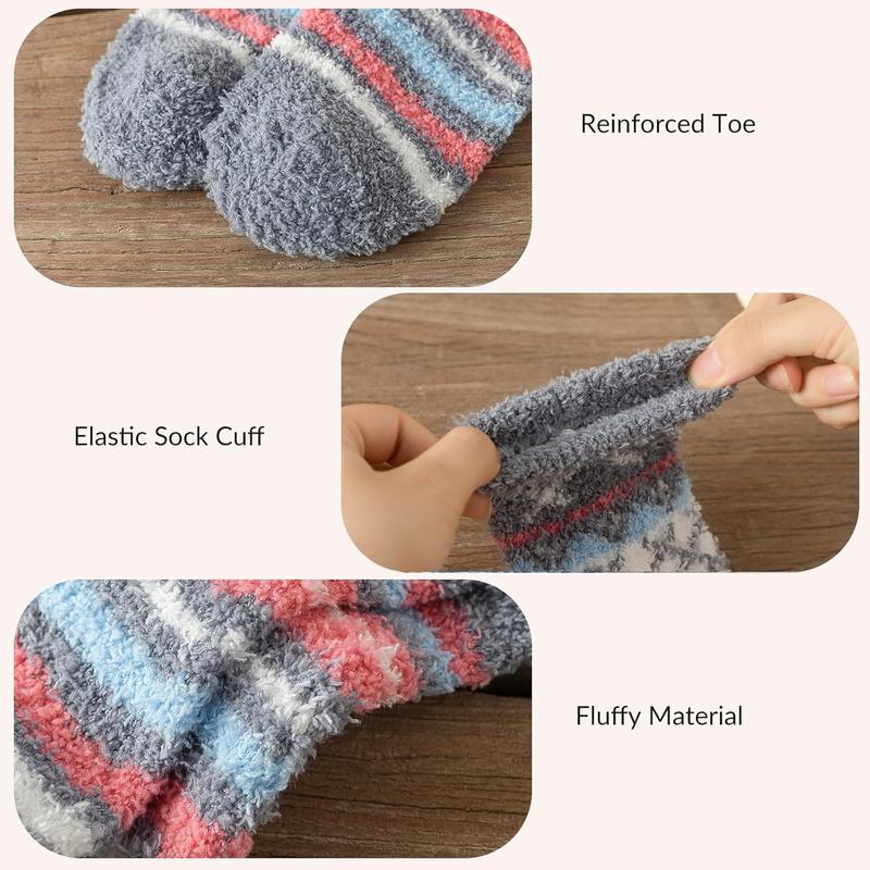 Fuzzy Socks for Women, Womens Fluffy Socks, Soft Cozy Slipper Socks for Women, Winter Thick Warm Sleeping Socks