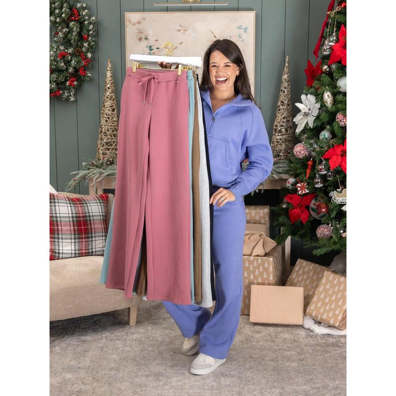 DD Design Luxe Fleece Wide Leg Pants | S - 3XL (28