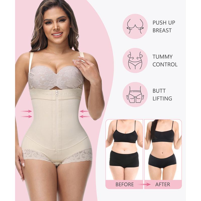 Shapewear Tummy Control Faja Girdles Butt Lifter Tummy Tuck Thong Bodysuit