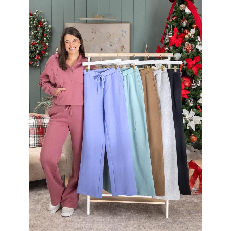 DD Design Luxe Fleece Wide Leg Pants | S - 3XL (28